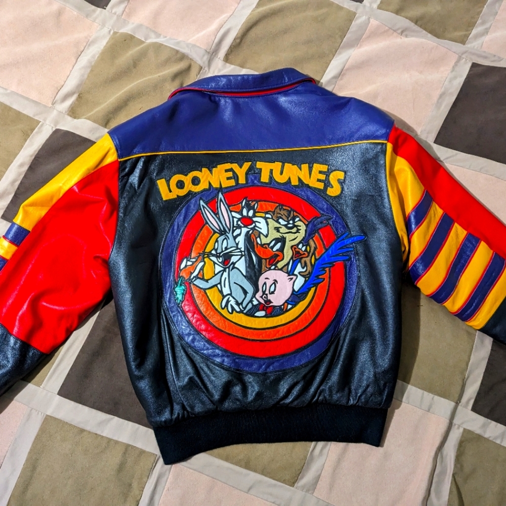 Warner Brothers Looney Tunes leather jacket